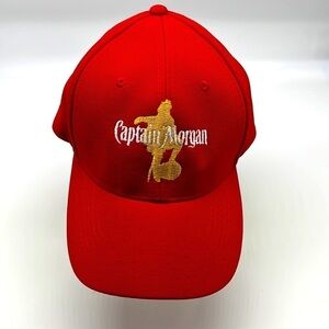 Captain Morgan - Red Captain Morgan Emblem Baseball Hat Onesize